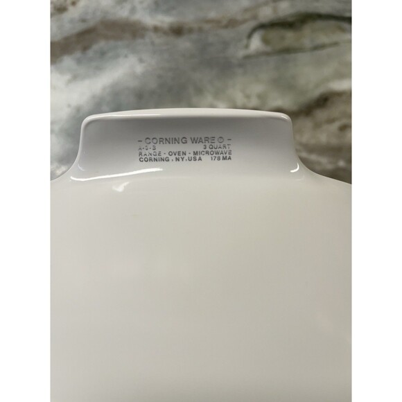 Vintage Corning Ware A-3-B Wildflower Poppy Casserole Dish 3 Qt Pyrex Lid A-9-C - Picture 7 of 10